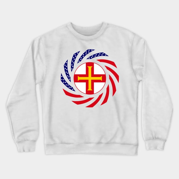 Guernsey American Multinational Patriot Flag Series Crewneck Sweatshirt by Village Values
